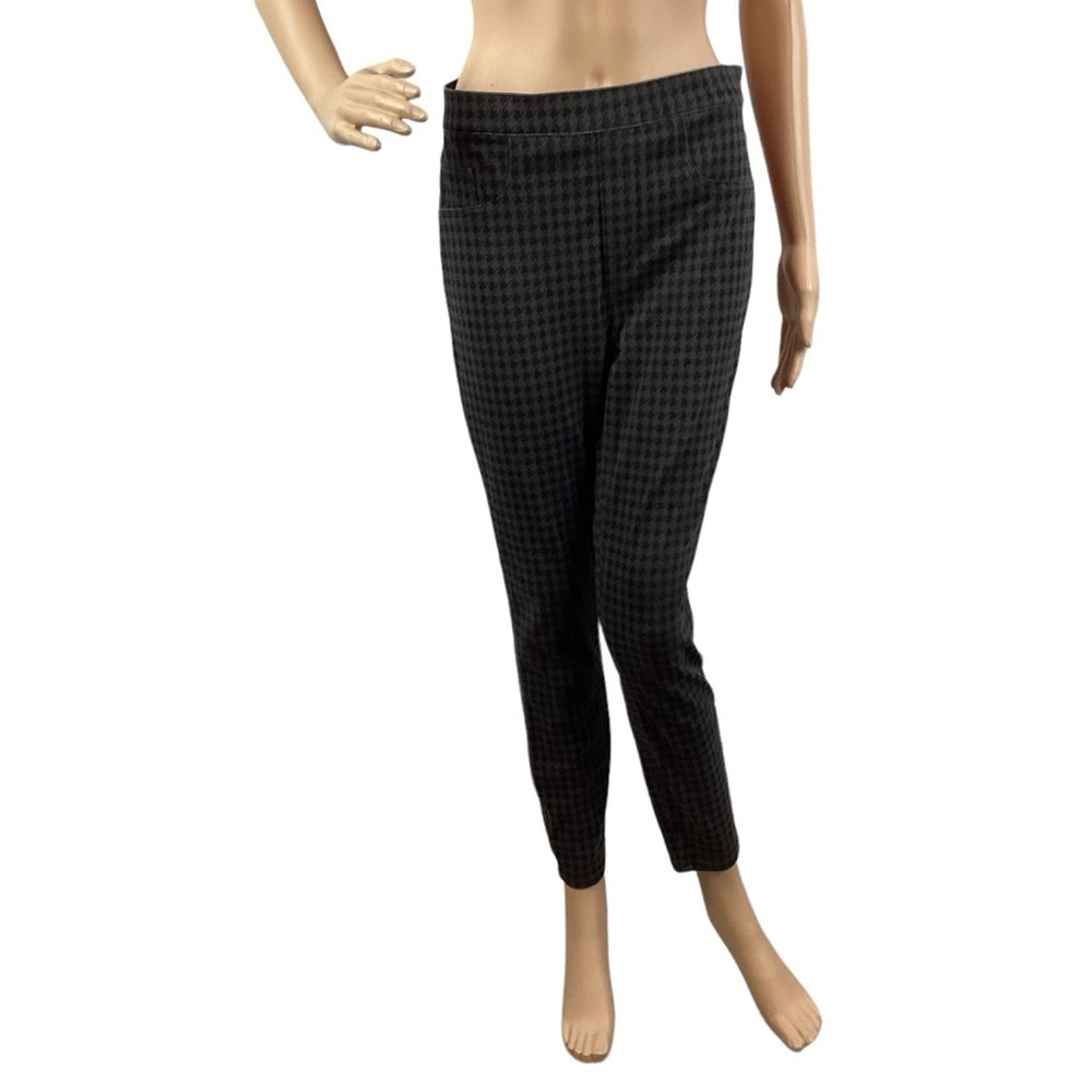 Spanx Jean-ish Ankle Leggings Size M Houndstooth